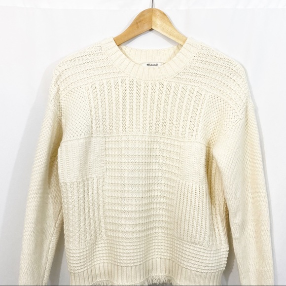 Madewell Stitchmix Wool Chunky Knit Sweater - Picture 4 of 10